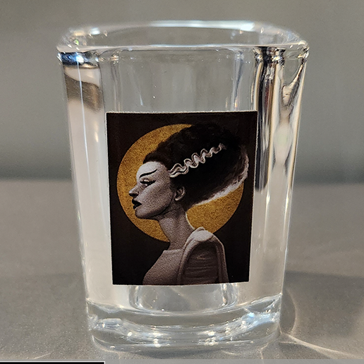 Bride of Frankenstein Horror Shot Glasses
