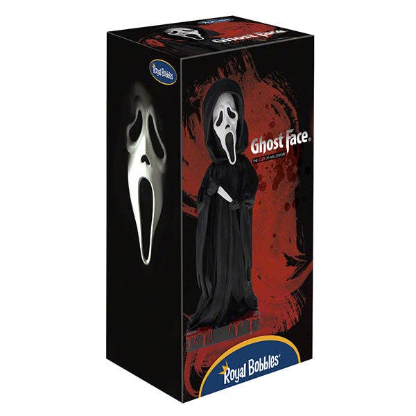 Royal Bobbles Ghost Face Collectible Bobblehead Statue